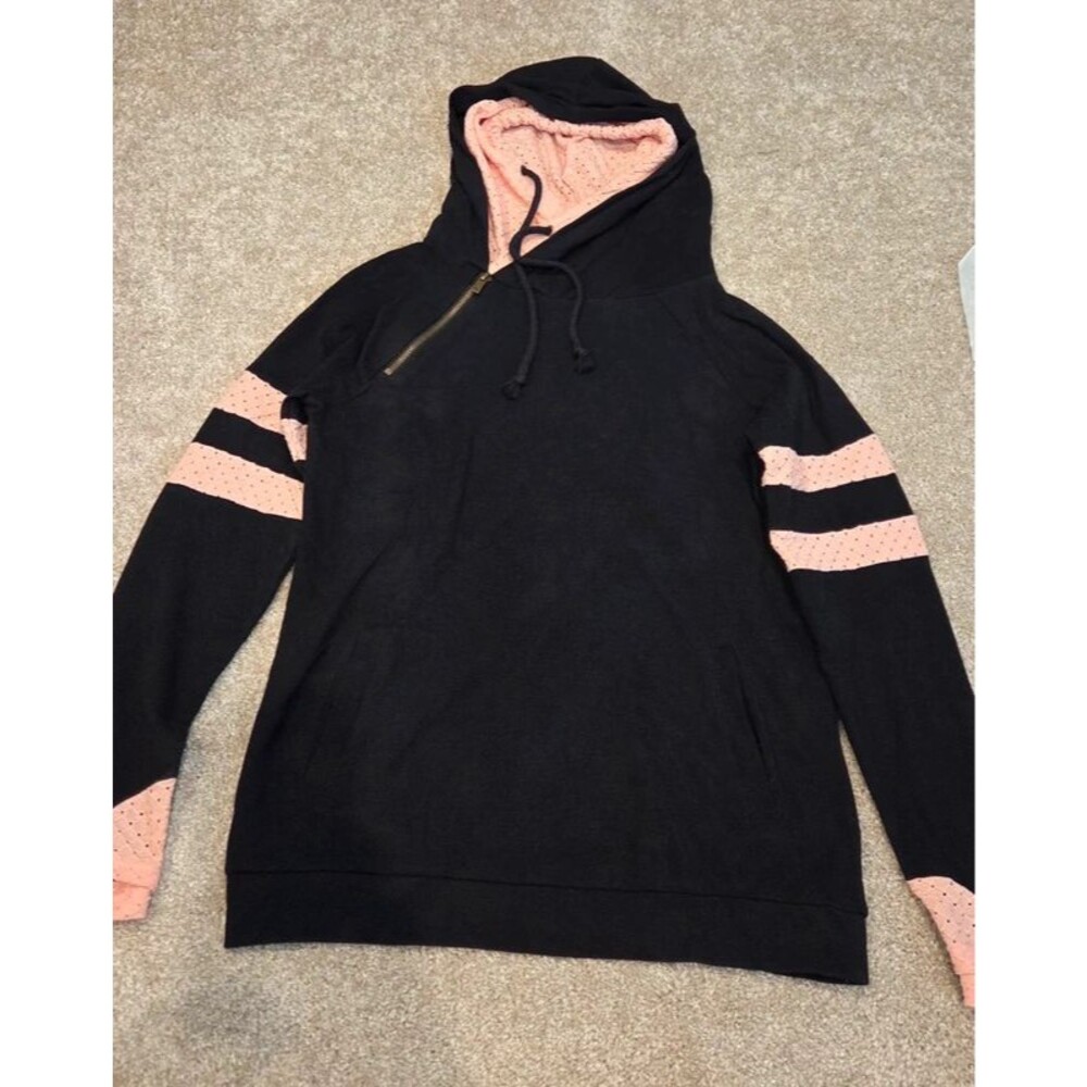 Ampersand avenue DoubleHood Sweatshirt - Pink Lace Varsity
